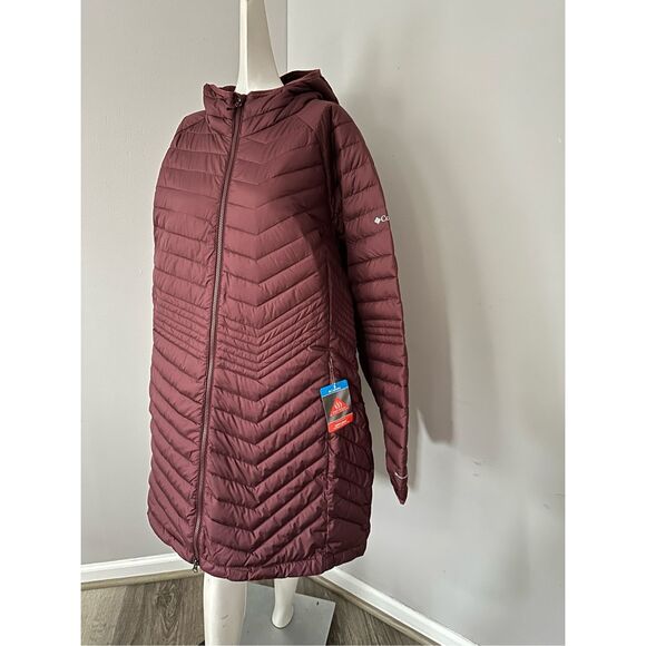 NWT Columbia Powder Lite Mid Jacket Maroon Size 2X $230 - Picture 2 of 7